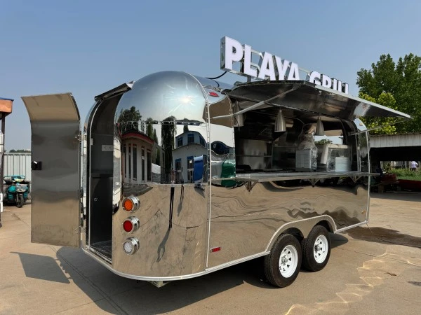 Mirror Polish Stainless Steel Airstream Trailer